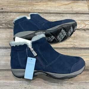 Easy Spirit Embark Ankle Booties - Dark Blue Multi, 10 Wide